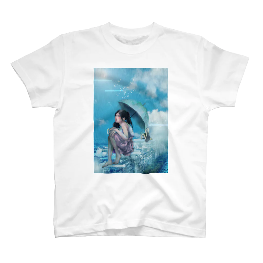 亞醒のRain-girl Regular Fit T-Shirt