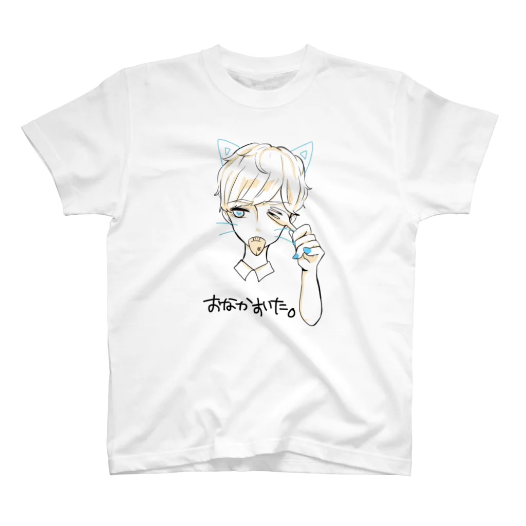 AKKY!のおなかすいたねこ♂ スタンダードTシャツ