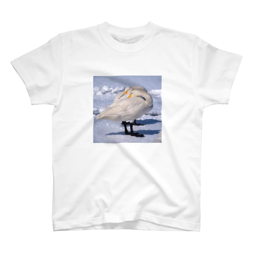 HappyCafeのTシャツ　白鳥 2 スタンダードTシャツ