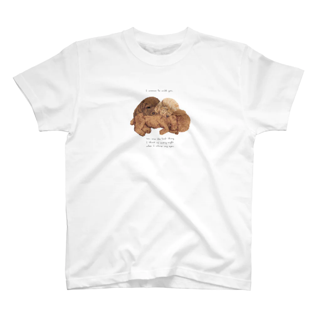 chourire toujoursの🐩puppy toypoodle スタンダードTシャツ