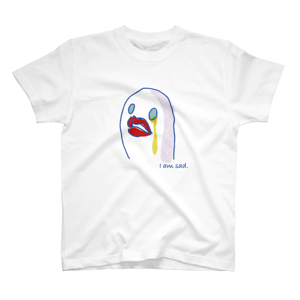 ゴトーアヒルのI am sad スタンダードTシャツ