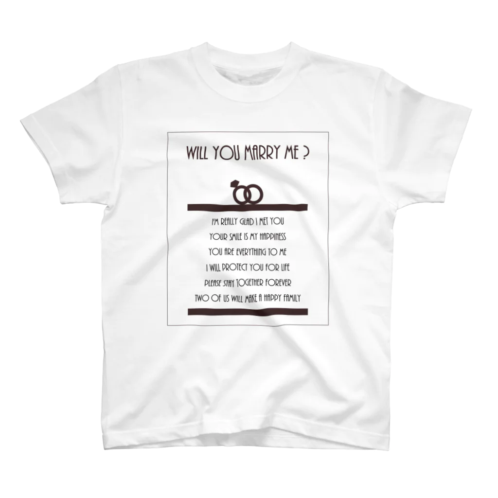 NaopachiのMarry Me ? Regular Fit T-Shirt