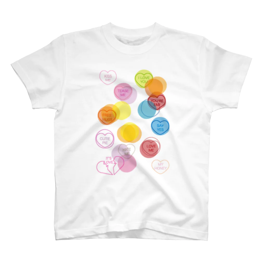 AURA_HYSTERICAのPASTELS_BADGES スタンダードTシャツ