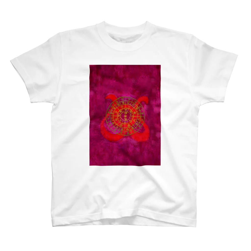 WAMI ARTのフトマニ赤金 スタンダードTシャツ