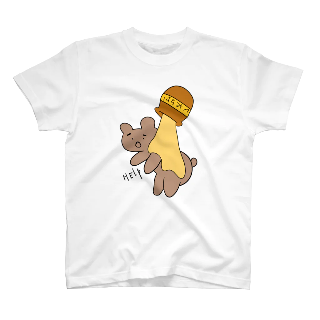 中目黒のハチミツに食べられるクマ Regular Fit T-Shirt