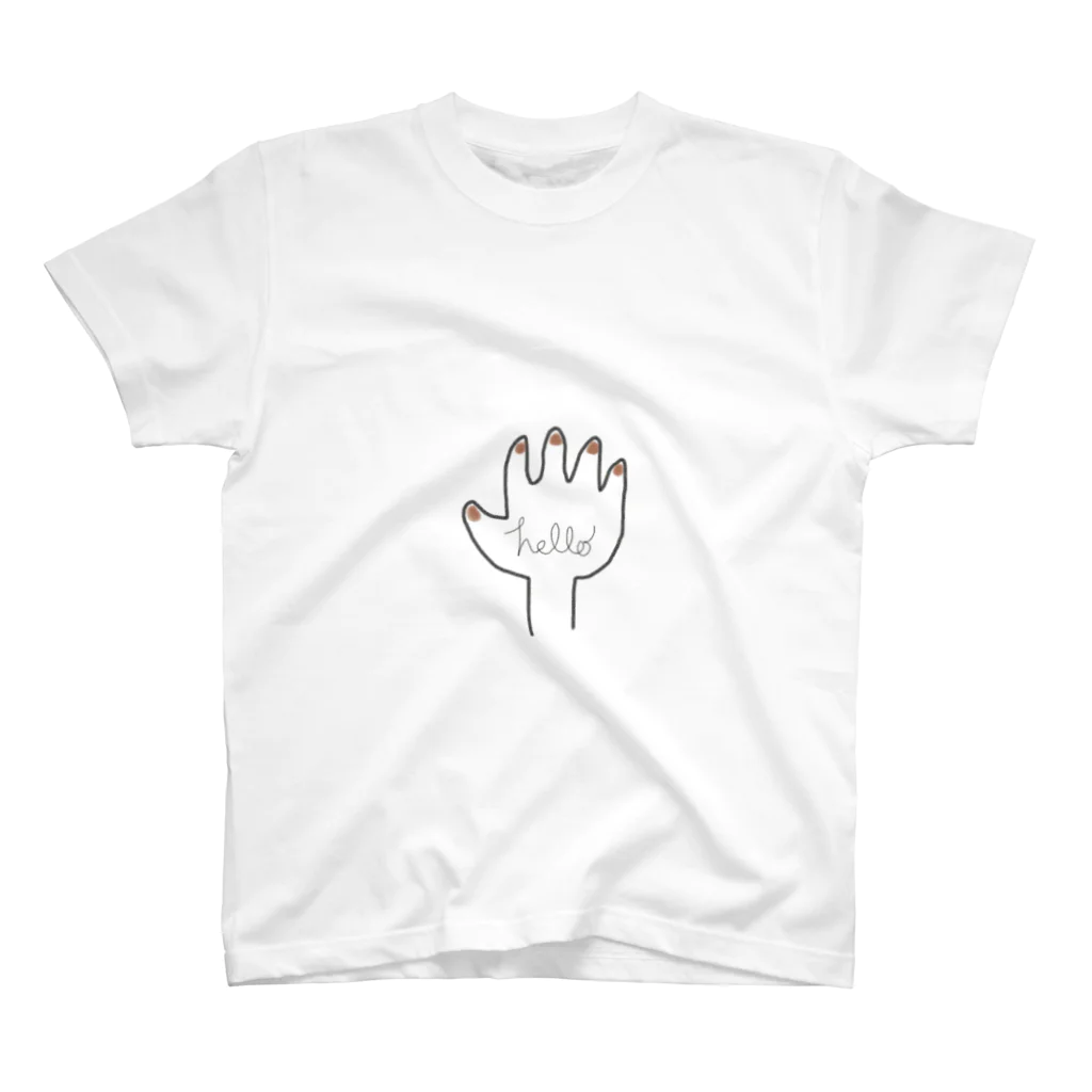 かじのhello hand Regular Fit T-Shirt