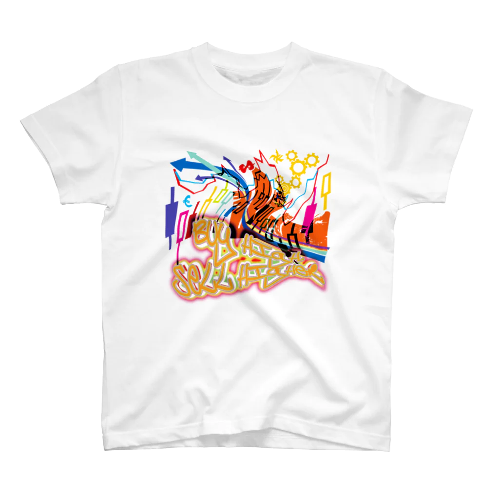 AURA_HYSTERICAのBuy high, sell higher スタンダードTシャツ