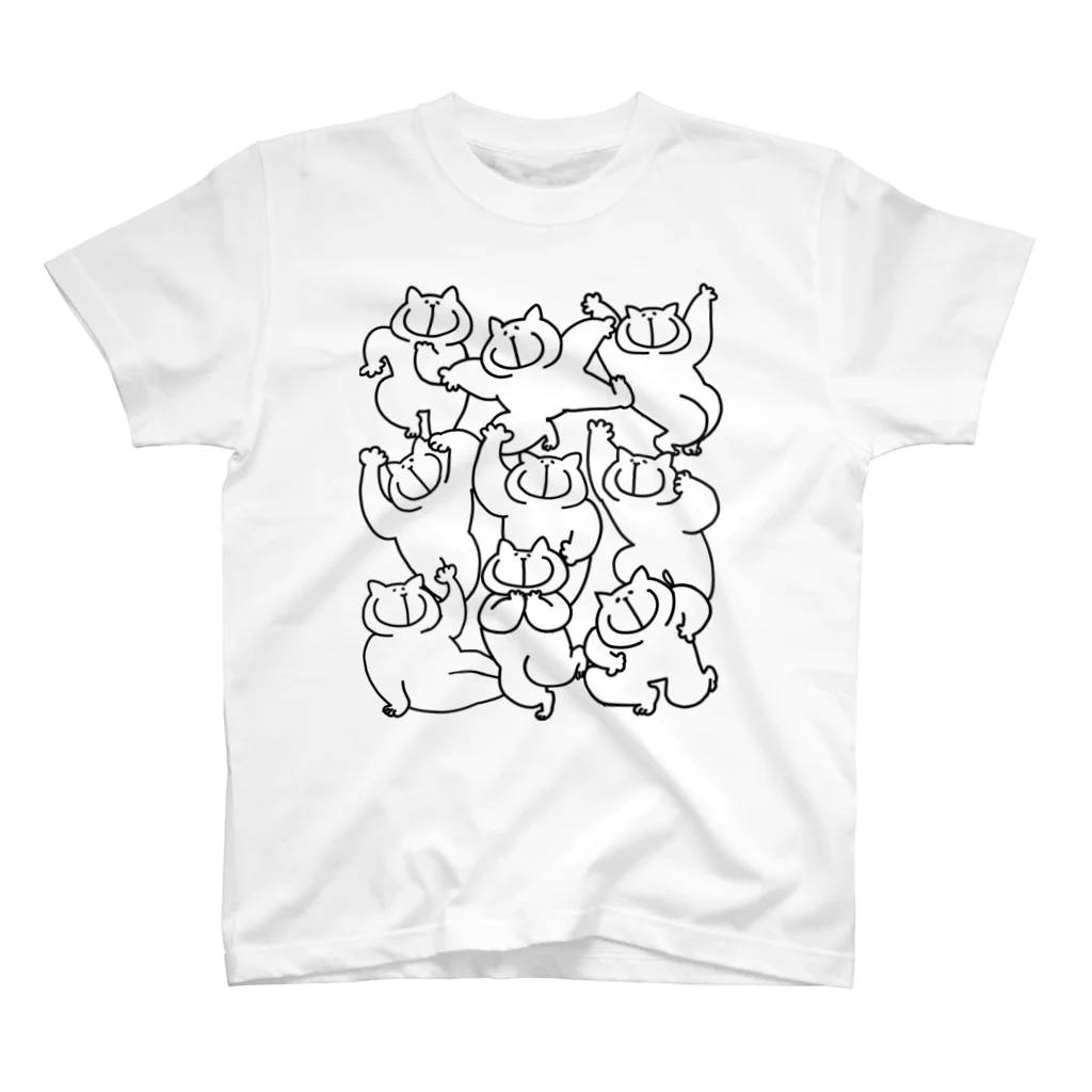 にゃっく -NecoKnickKnack-のこれによりヒトは言語能力を失った(白猫ver) Regular Fit T-Shirt