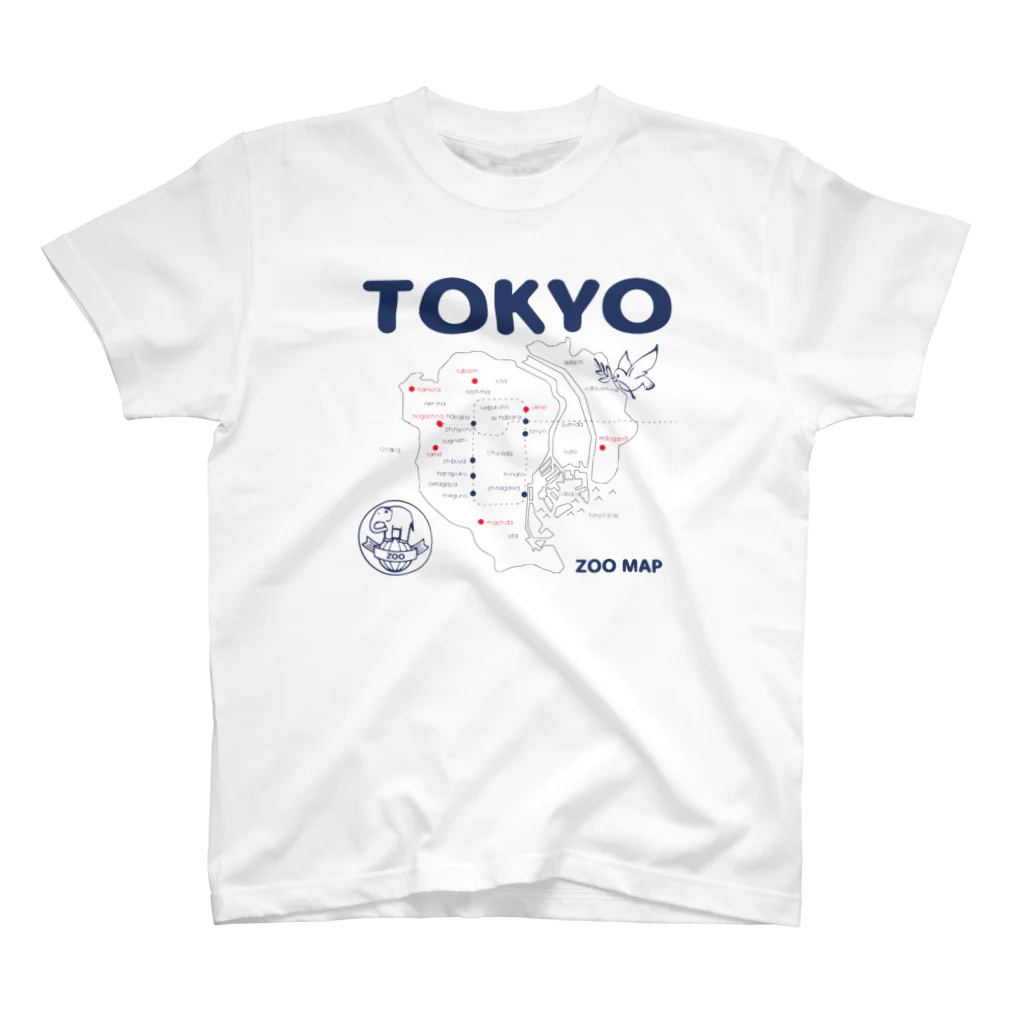 315deluxeの東京ZOO MAP スタンダードTシャツ