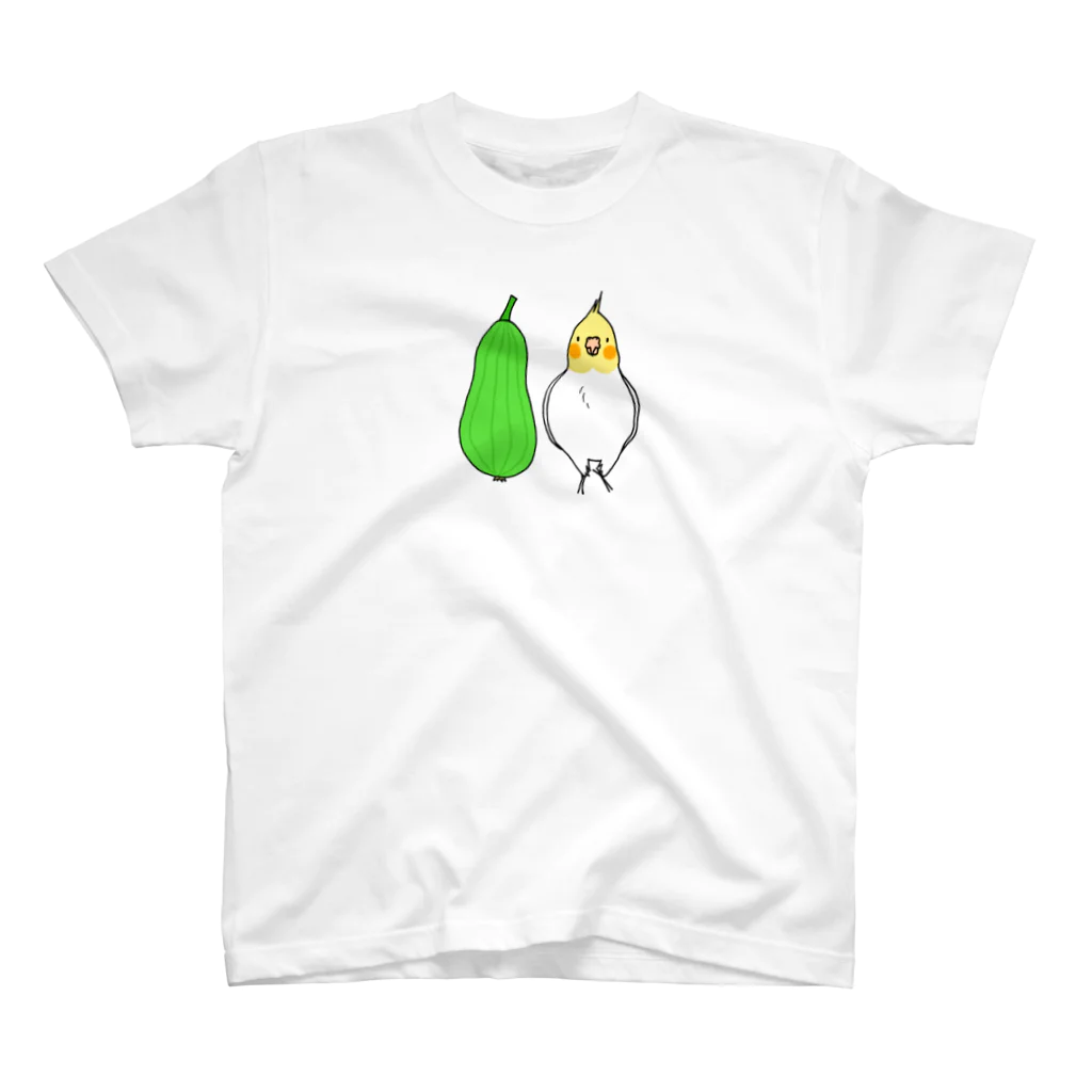 猛禽族のヘチマとオカメインコ スタンダードTシャツ