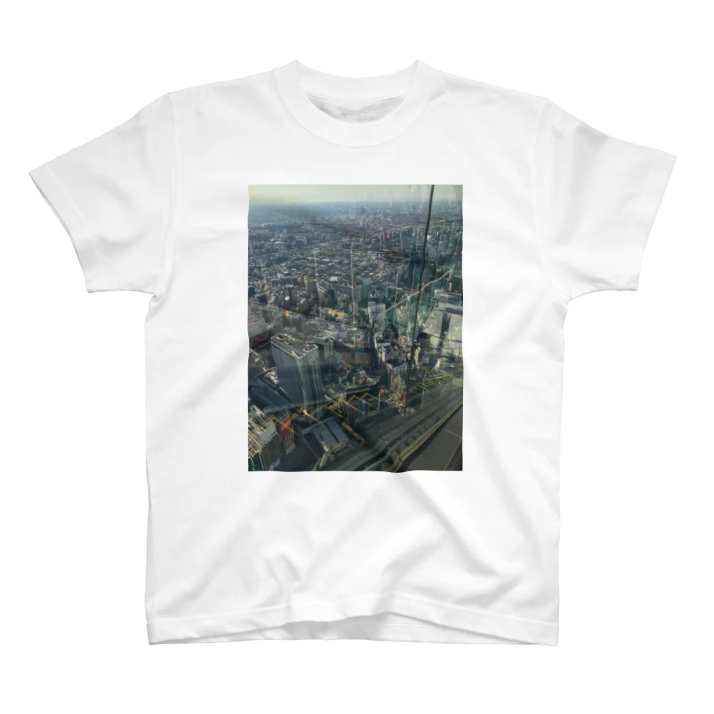 たかなしそうたの渋谷スカイからの景色 スタンダードTシャツ