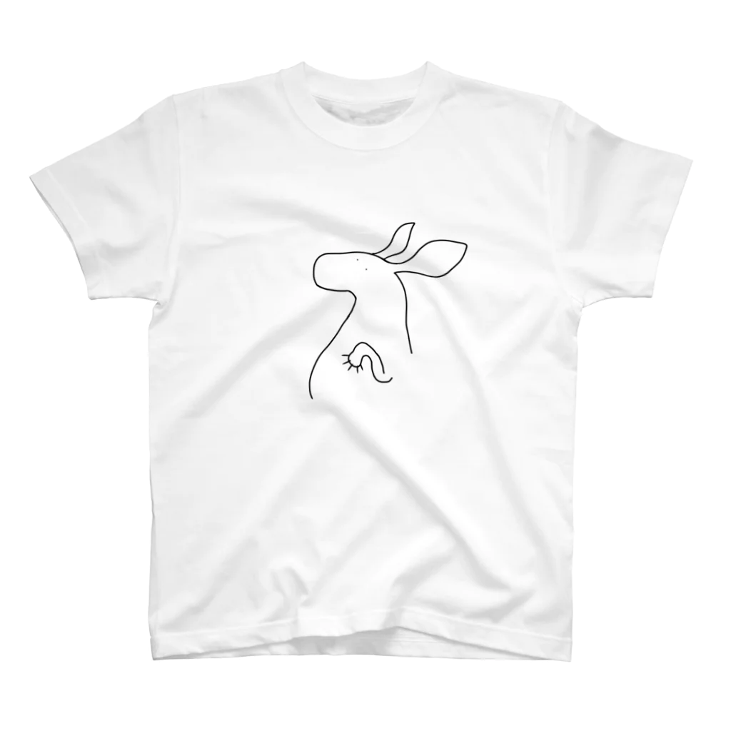 ゆるい動物のTシャツ屋さんのカンガルー Regular Fit T-Shirt