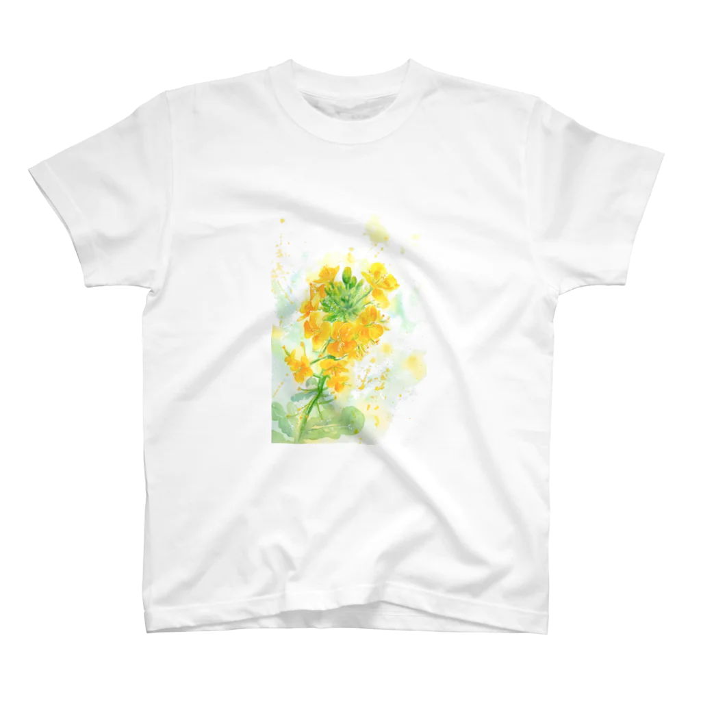 淡彩坊のフレッシュ菜の花 スタンダードTシャツ