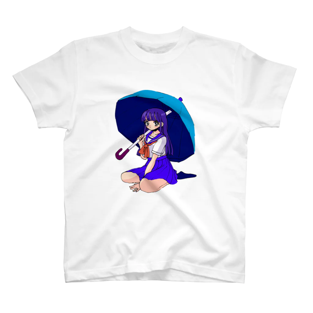 ENERGIE Girlz(Suzuri)の雨の日に転んだ スタンダードTシャツ