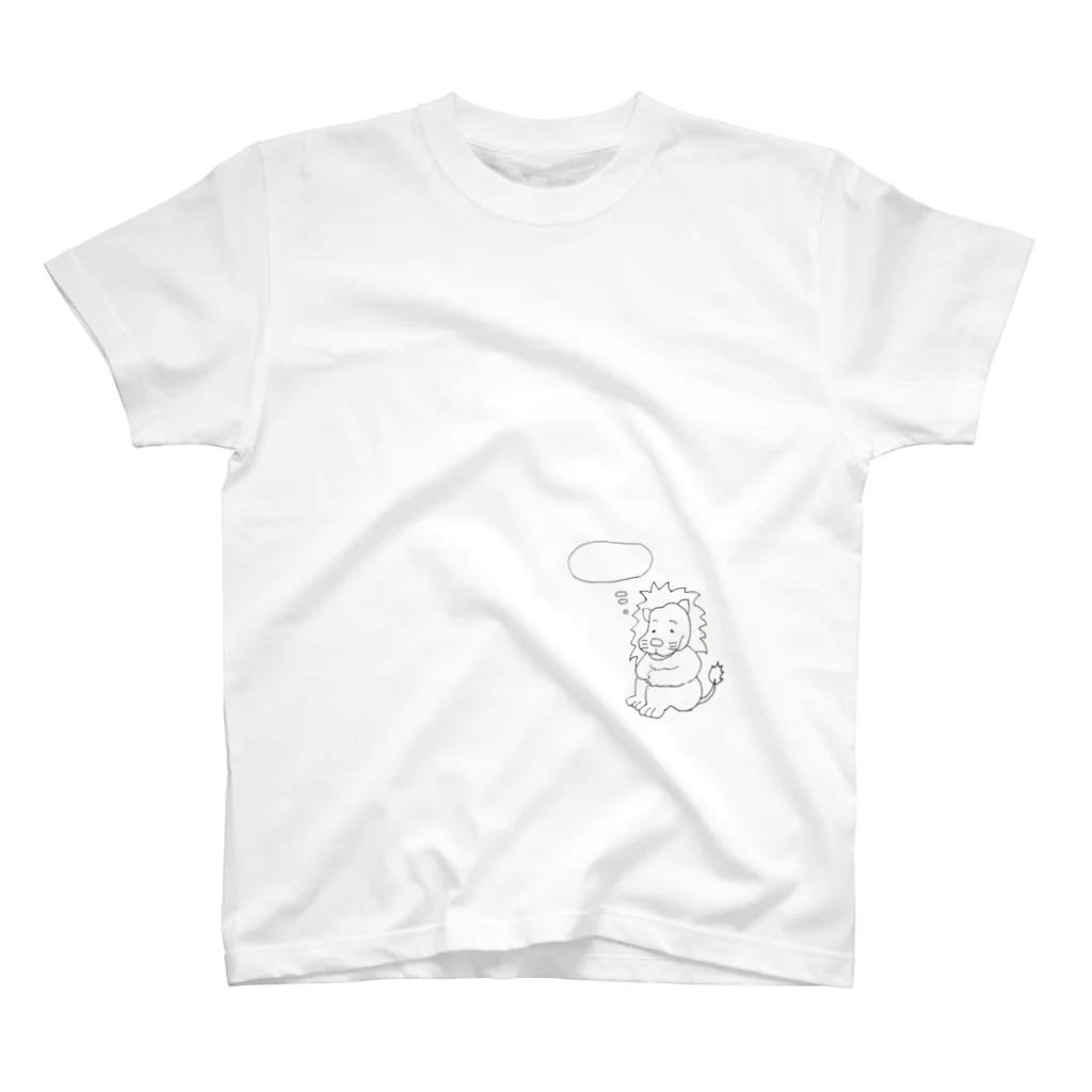 らいおんamyの物思いにふけるらいおん。 Regular Fit T-Shirt