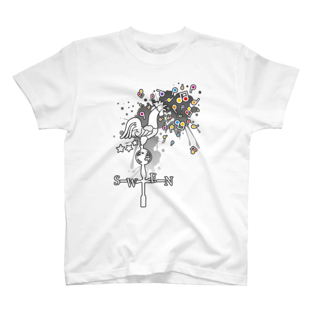 AURA_HYSTERICAのWeather_Vane スタンダードTシャツ