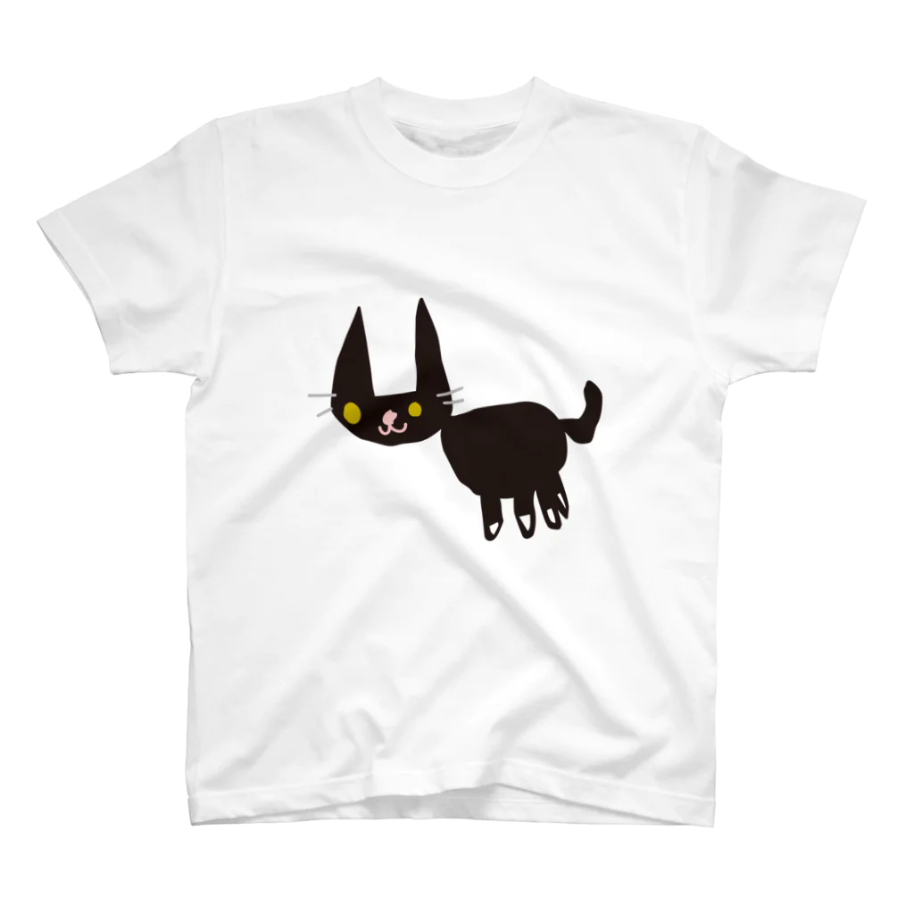 ふぁんたのちびっ子画伯のらくがき「ねこ」 スタンダードTシャツ