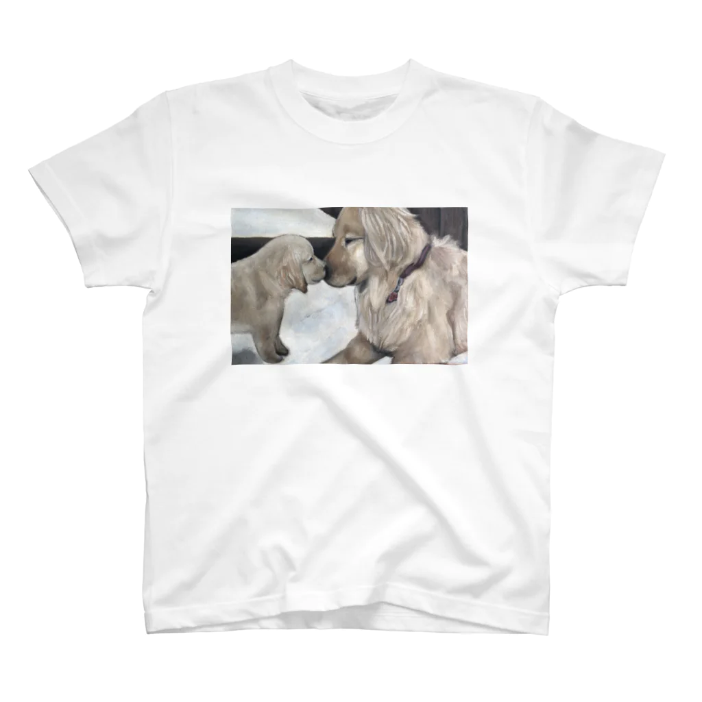 Yuina Trundleの犬の絵 dogs painting  Regular Fit T-Shirt