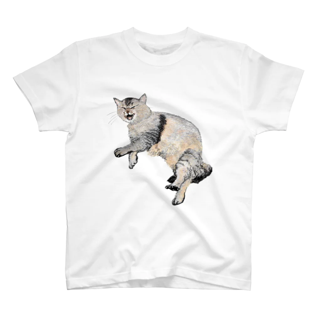 unyahamuの猫ののら スタンダードTシャツ