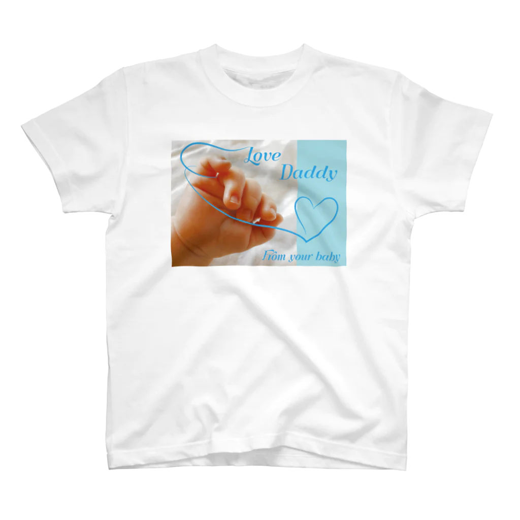 フォーヴァのLove daddy-happy baby hands-ハッピーベイビーハンズ-  スタンダードTシャツ