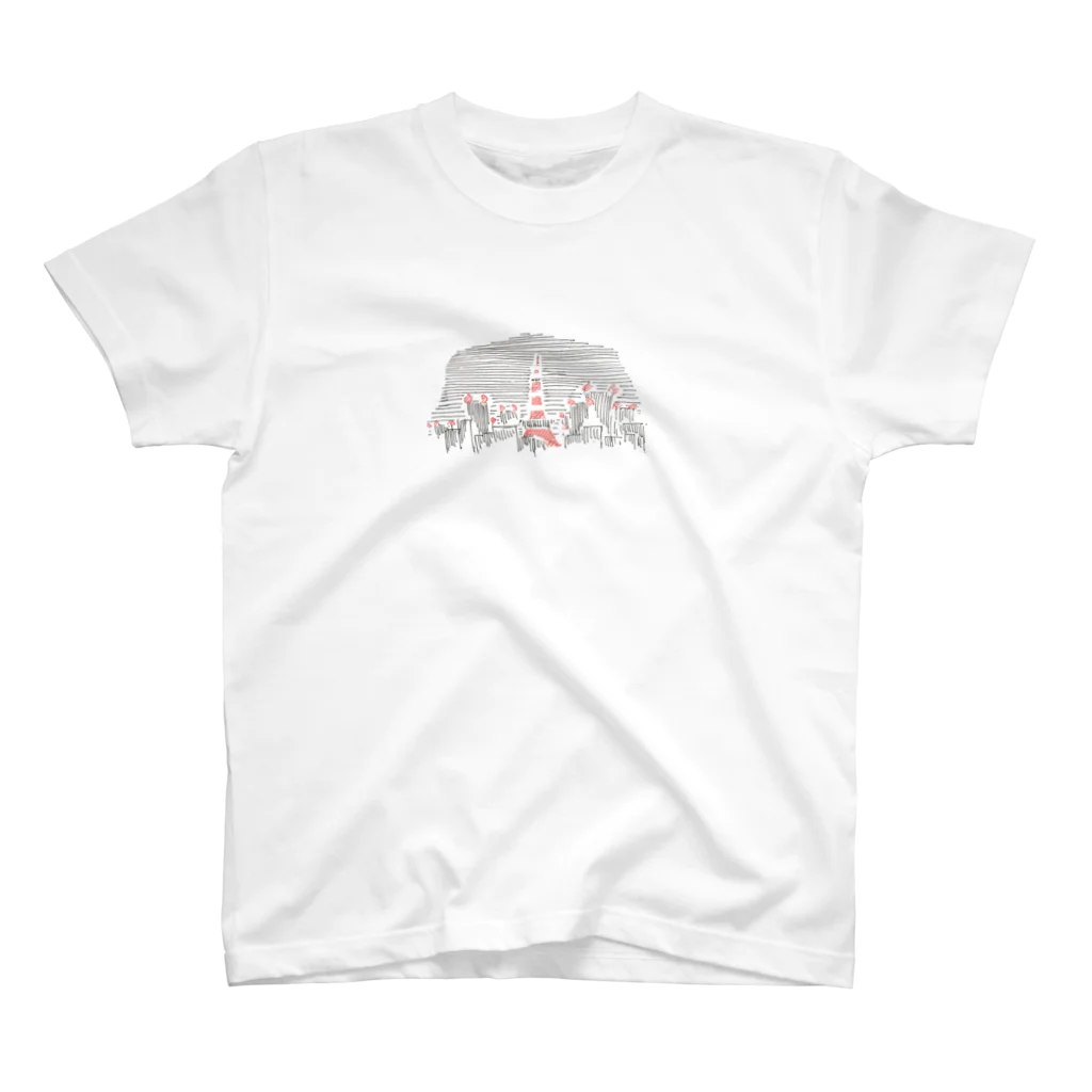 ハマチドーのTOKYO TOWER スタンダードTシャツ