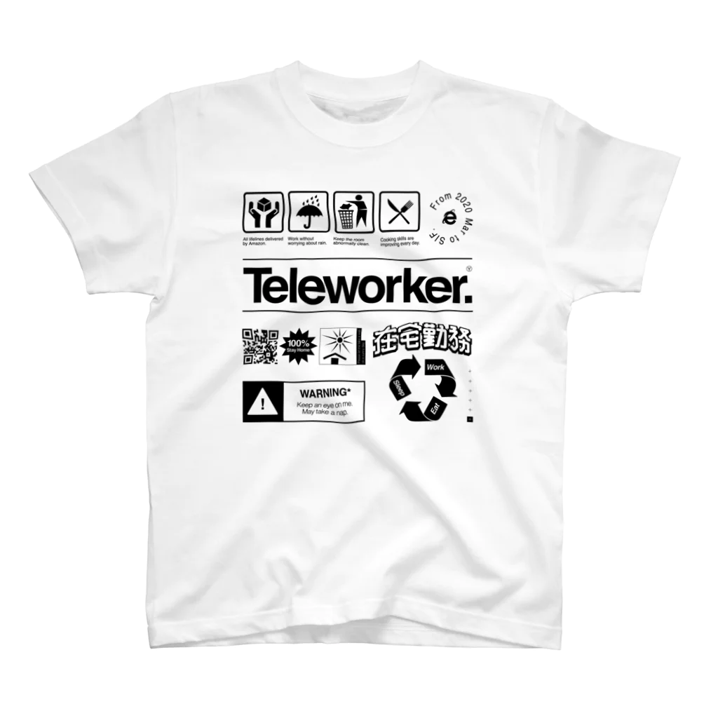 中華服装店のTeleworker T-shirt Regular Fit T-Shirt