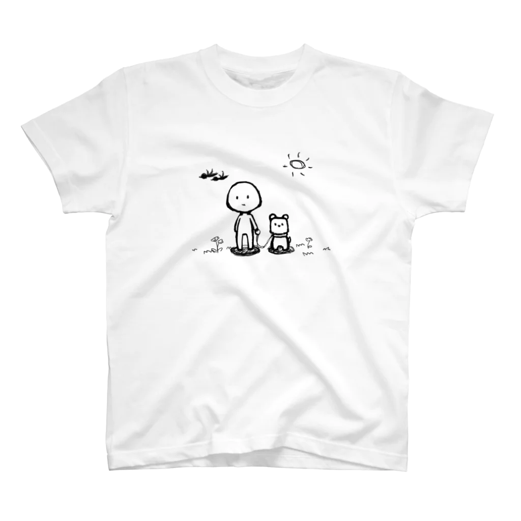 Liar Clownの犬のお散歩 スタンダードTシャツ