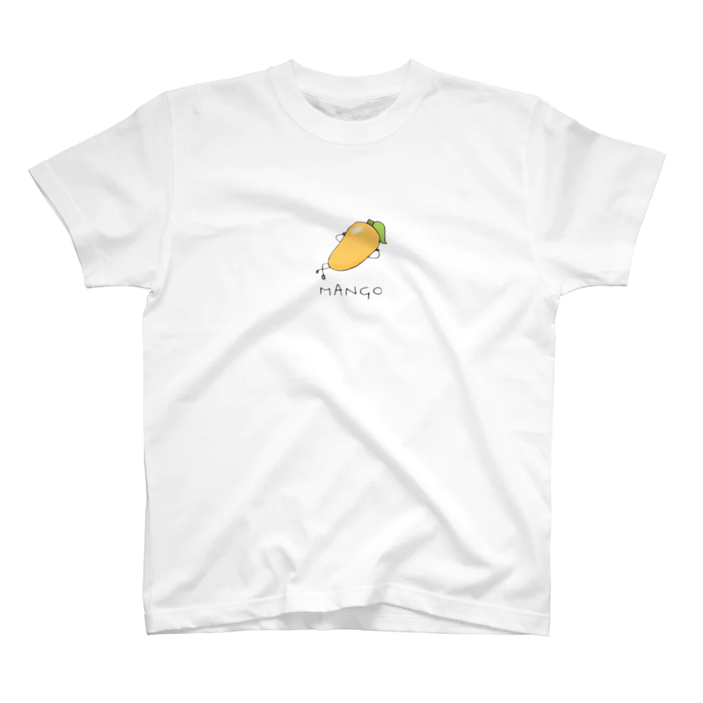 もぐもぐの文字がついた！MANGO！ スタンダードTシャツ