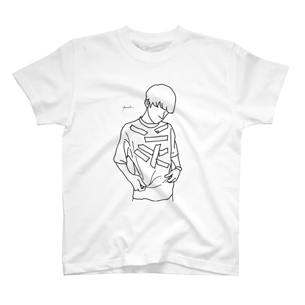 Rereadの【レッテル white】 スタンダードTシャツ