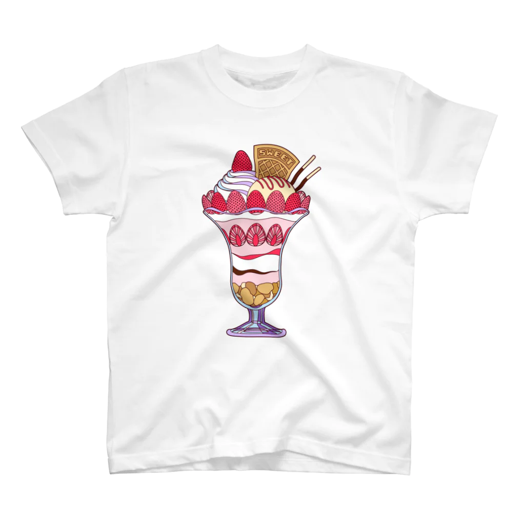 Ruby Candyのビッグないちごパフェ スタンダードTシャツ