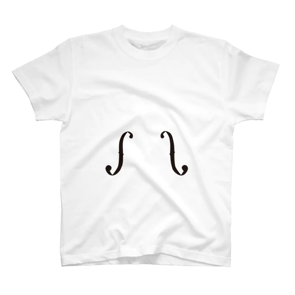 AURA_HYSTERICAのf字孔 スタンダードTシャツ