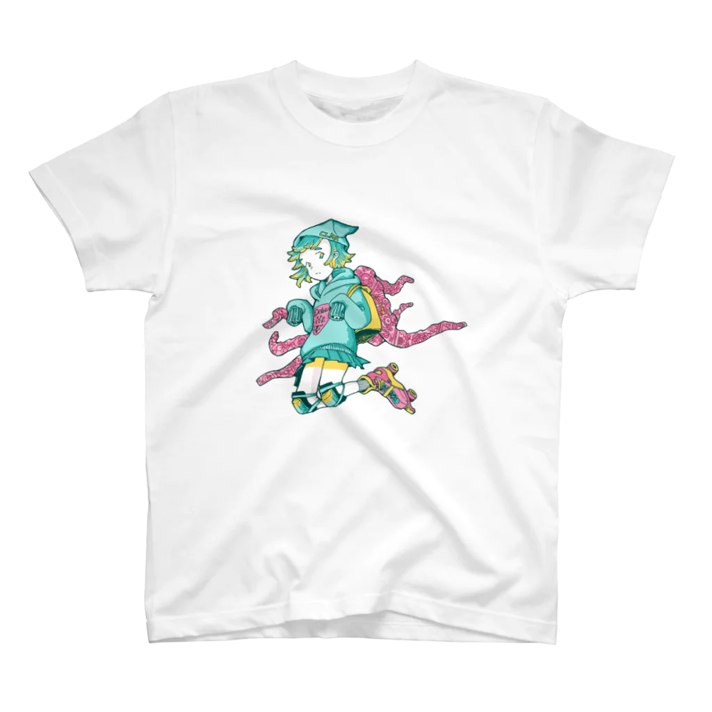 げそにんちゃんのげそにんちゃんグッズ（青） スタンダードTシャツ