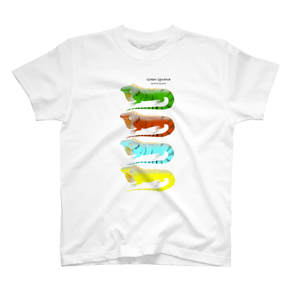 爬虫類カフェ ふぁにくり 京都祇園本店のGREEN IGUANA morph Regular Fit T-Shirt