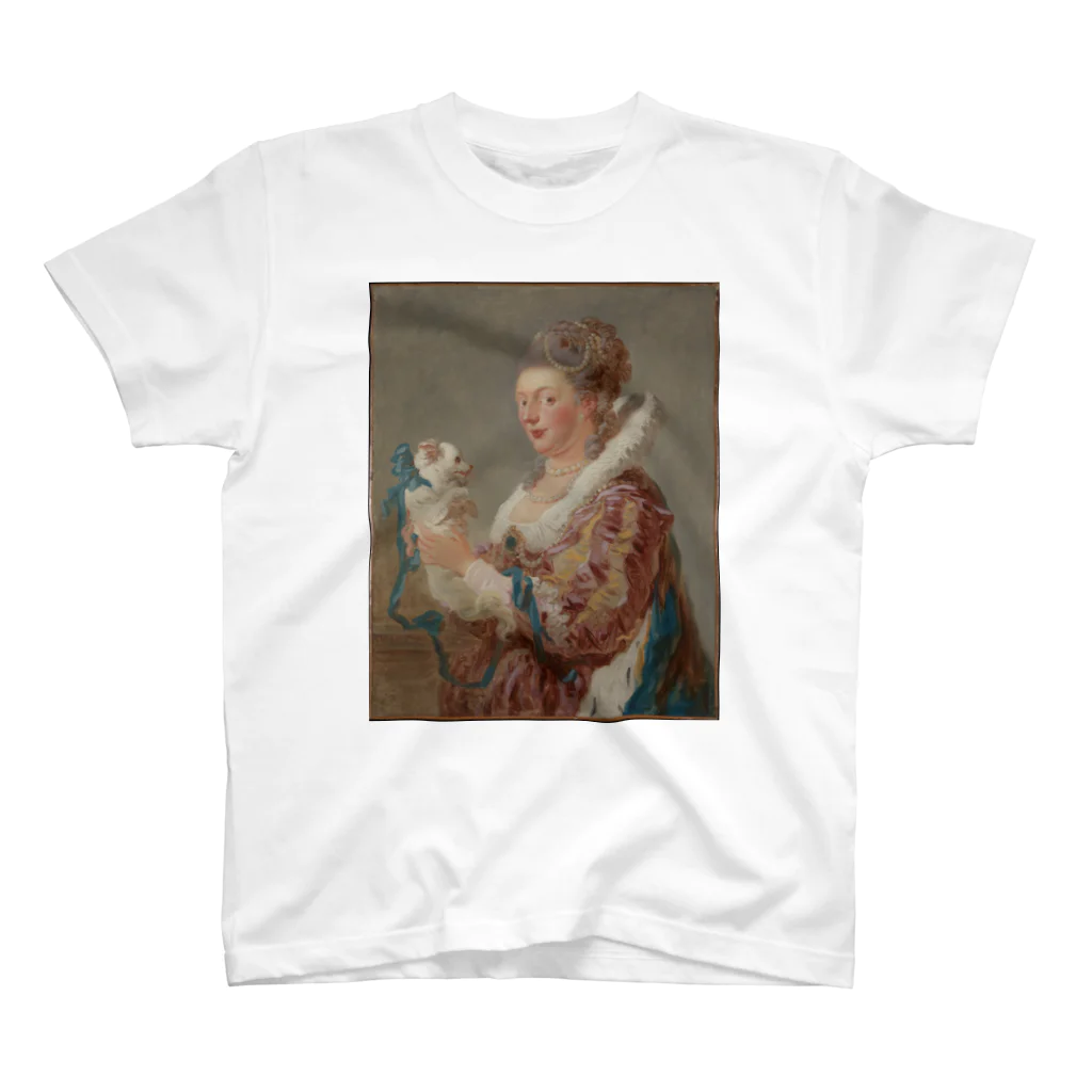 public domainのA Woman with a Dog Regular Fit T-Shirt