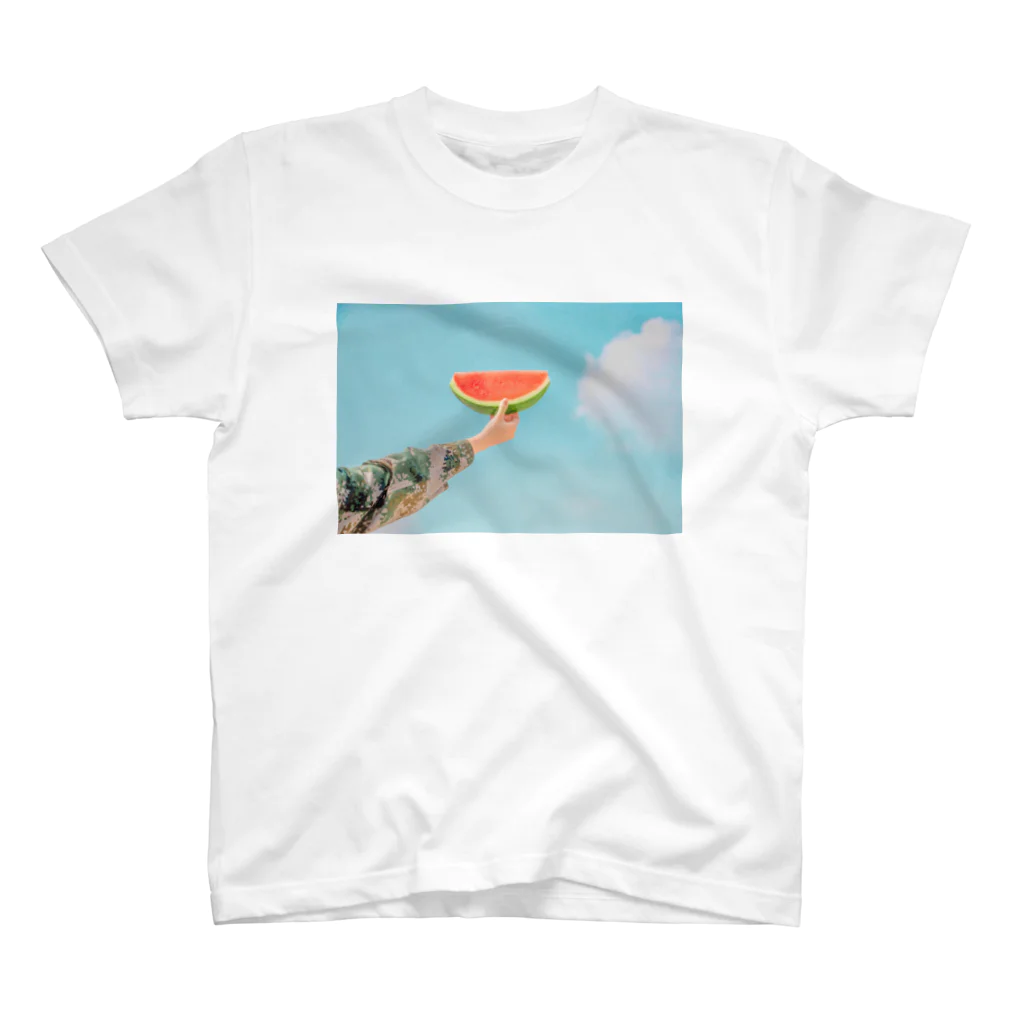 public domainのWatermelon by edceee Regular Fit T-Shirt