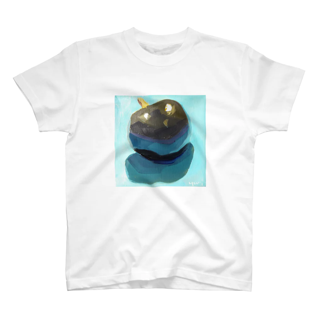 Yuri_Paintingのブラックプラム Regular Fit T-Shirt