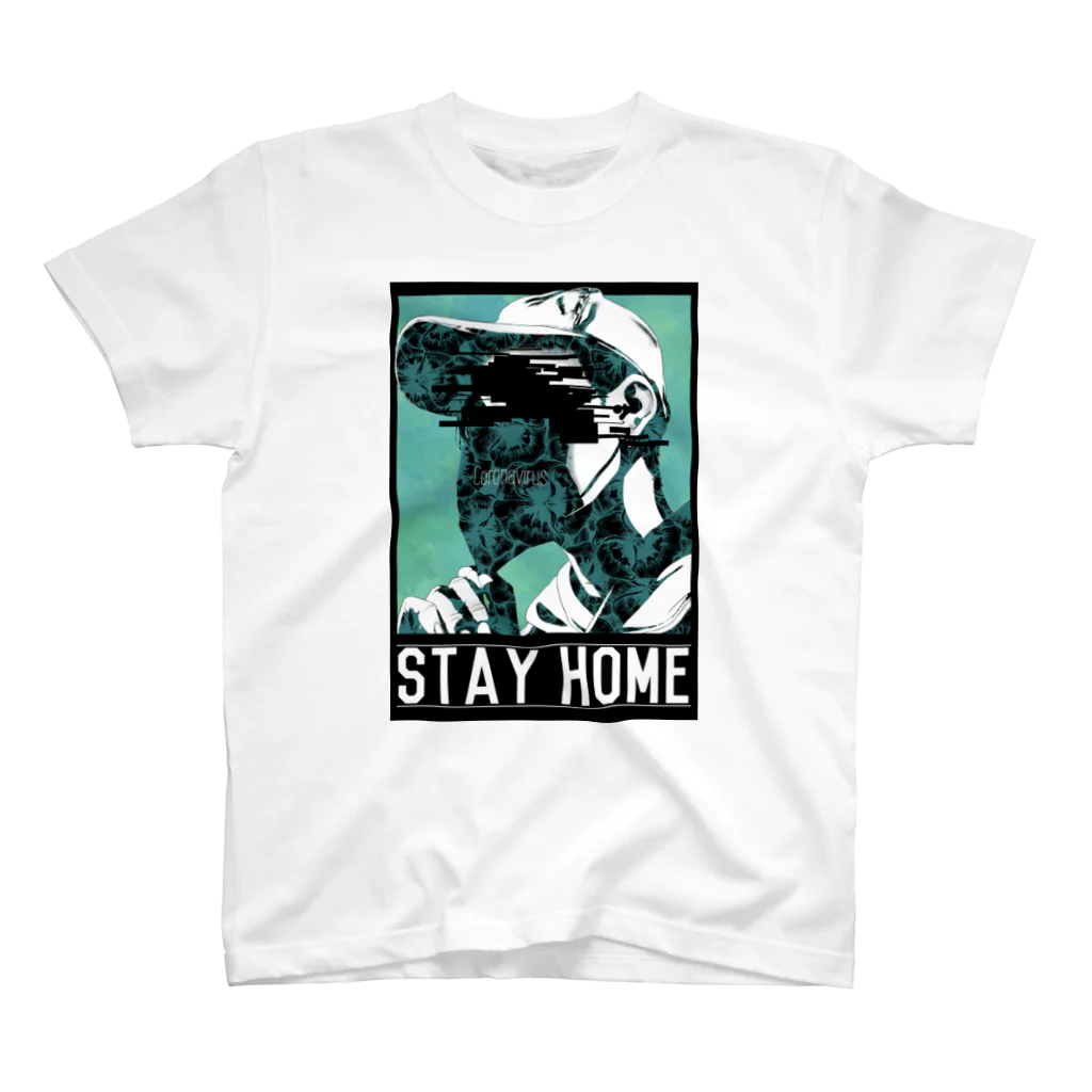 ナニモノカのstay home スタンダードTシャツ