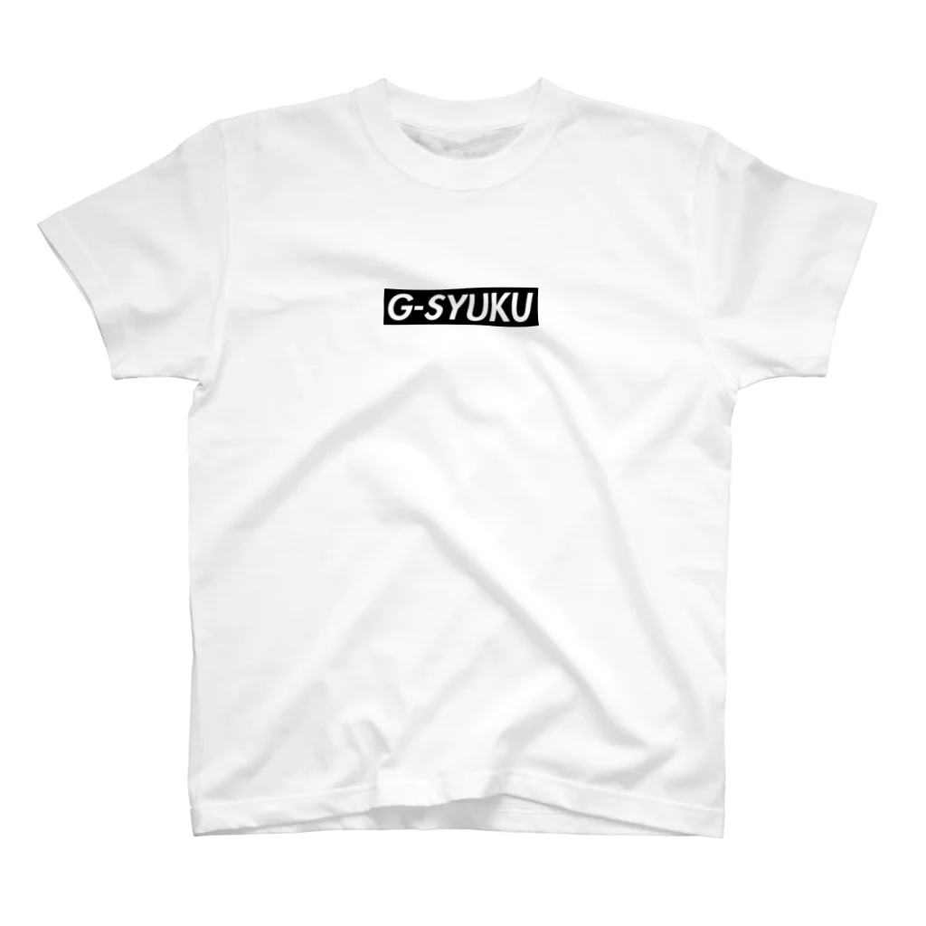 ほのぼの屋のG-SYUKU・黒 Regular Fit T-Shirt