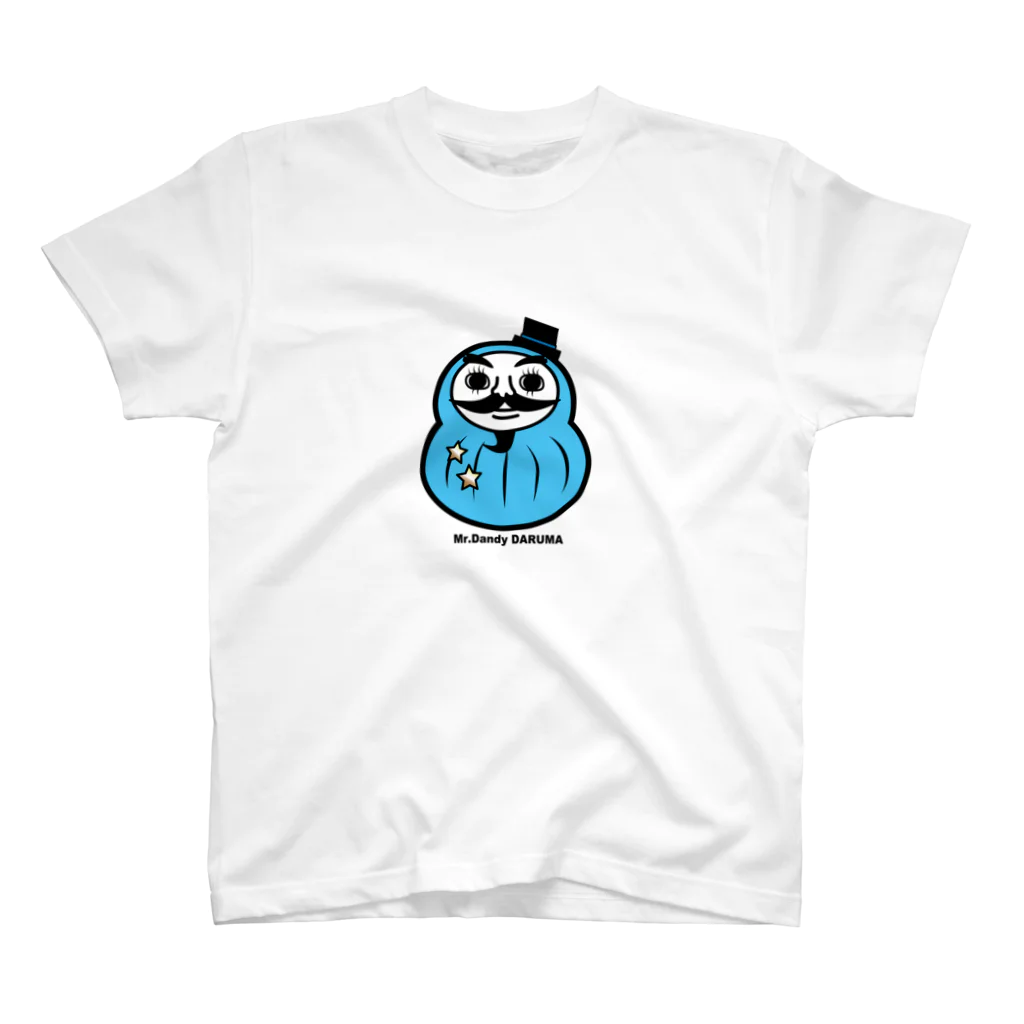 MoonbowのMr.Dandy DARUMA (水色) スタンダードTシャツ