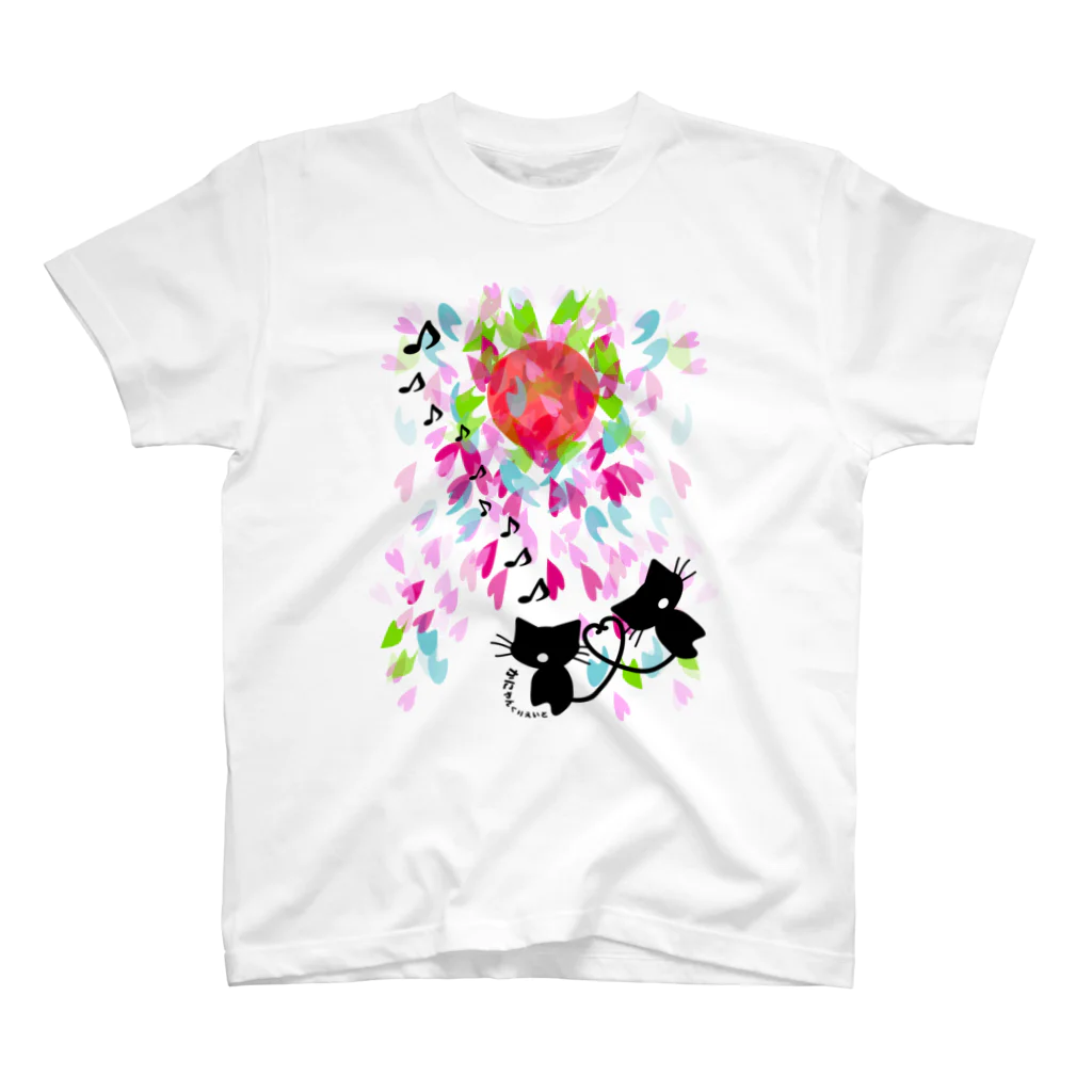 かにゃんクリエイトのLOVE SHOWER Regular Fit T-Shirt