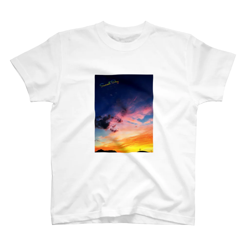 fechi47clubの夕焼け空 スタンダードTシャツ