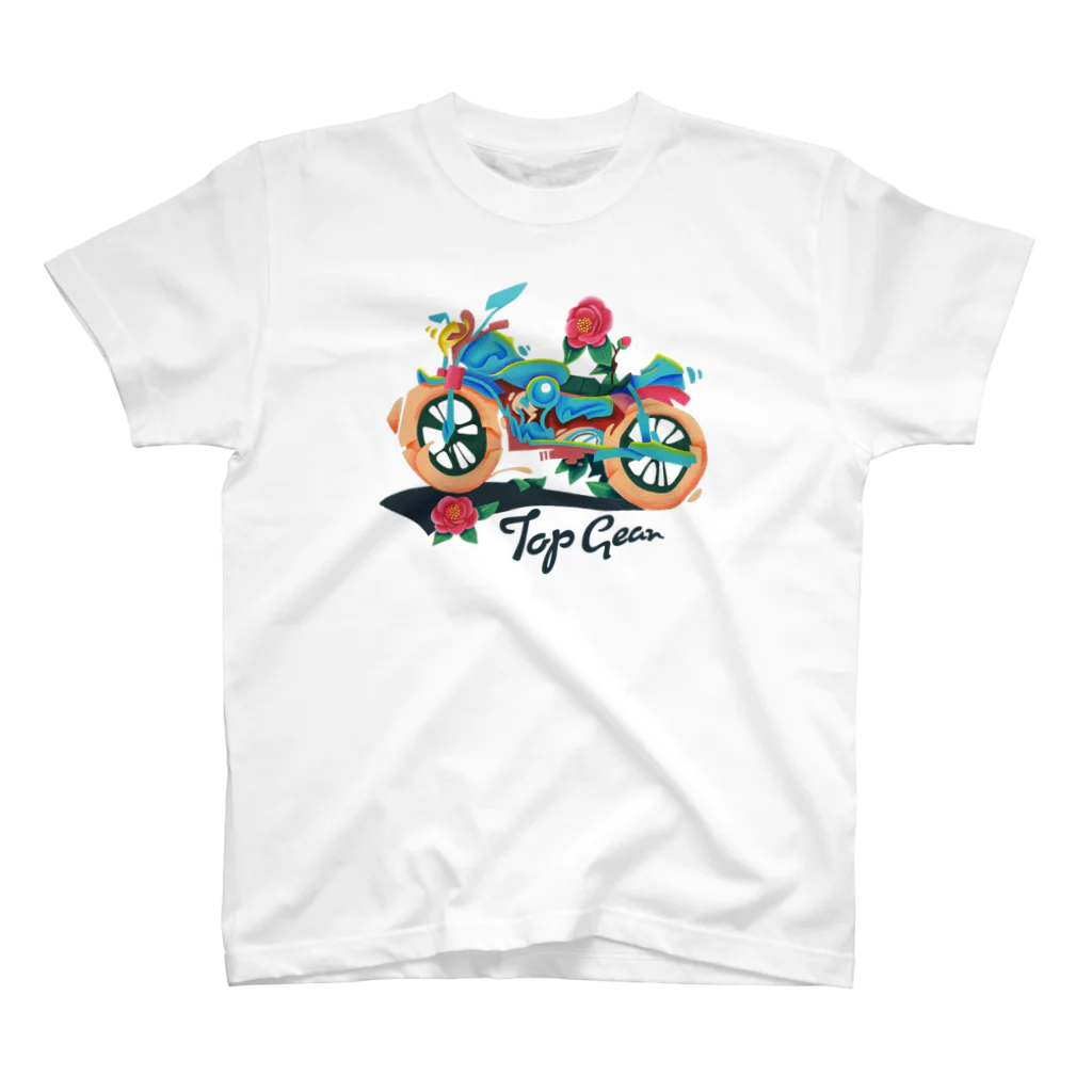 Tom Dish StoreのTop Gear(white) スタンダードTシャツ