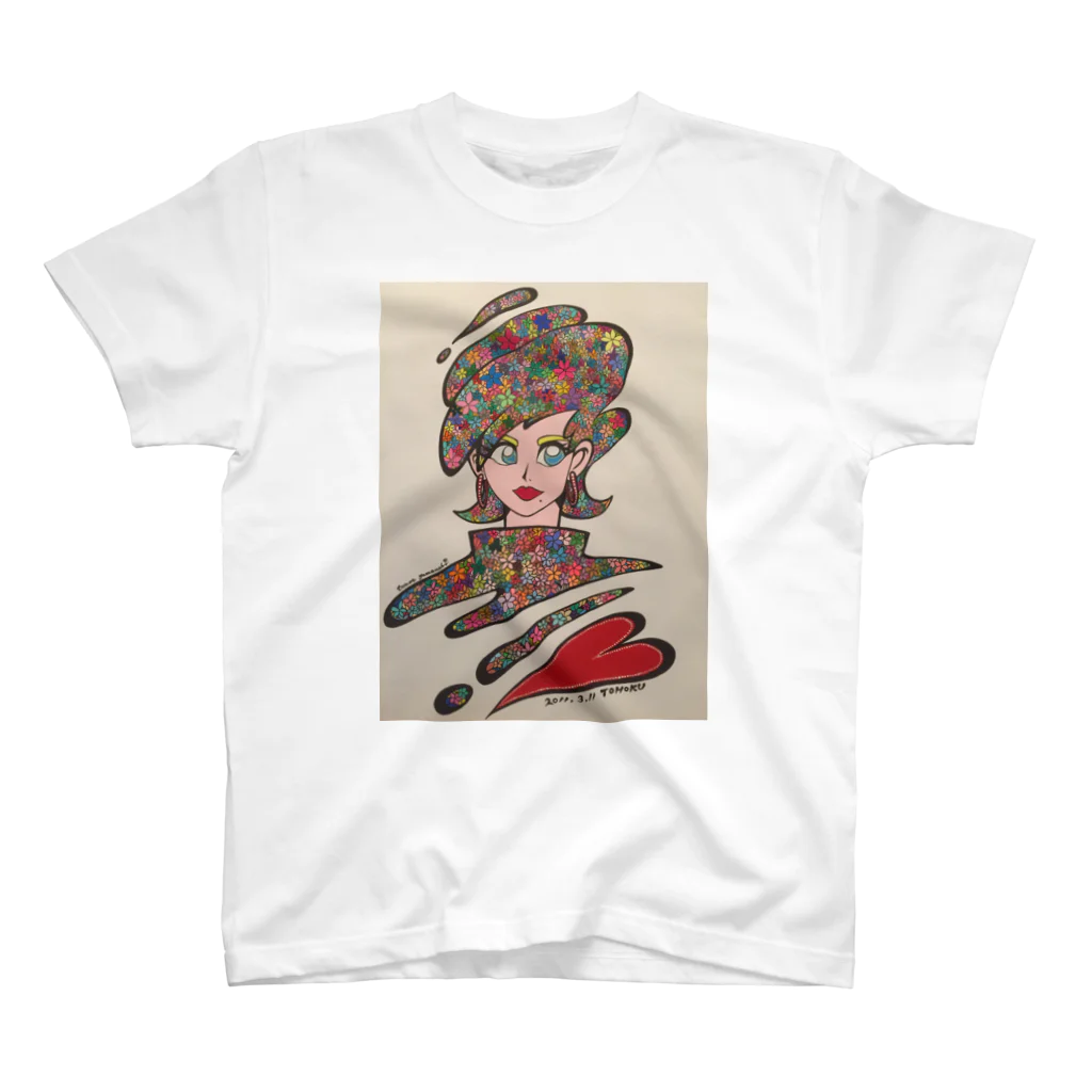 tomoe_yamauchi_love_の2001.3.11 TOHOKU スタンダードTシャツ