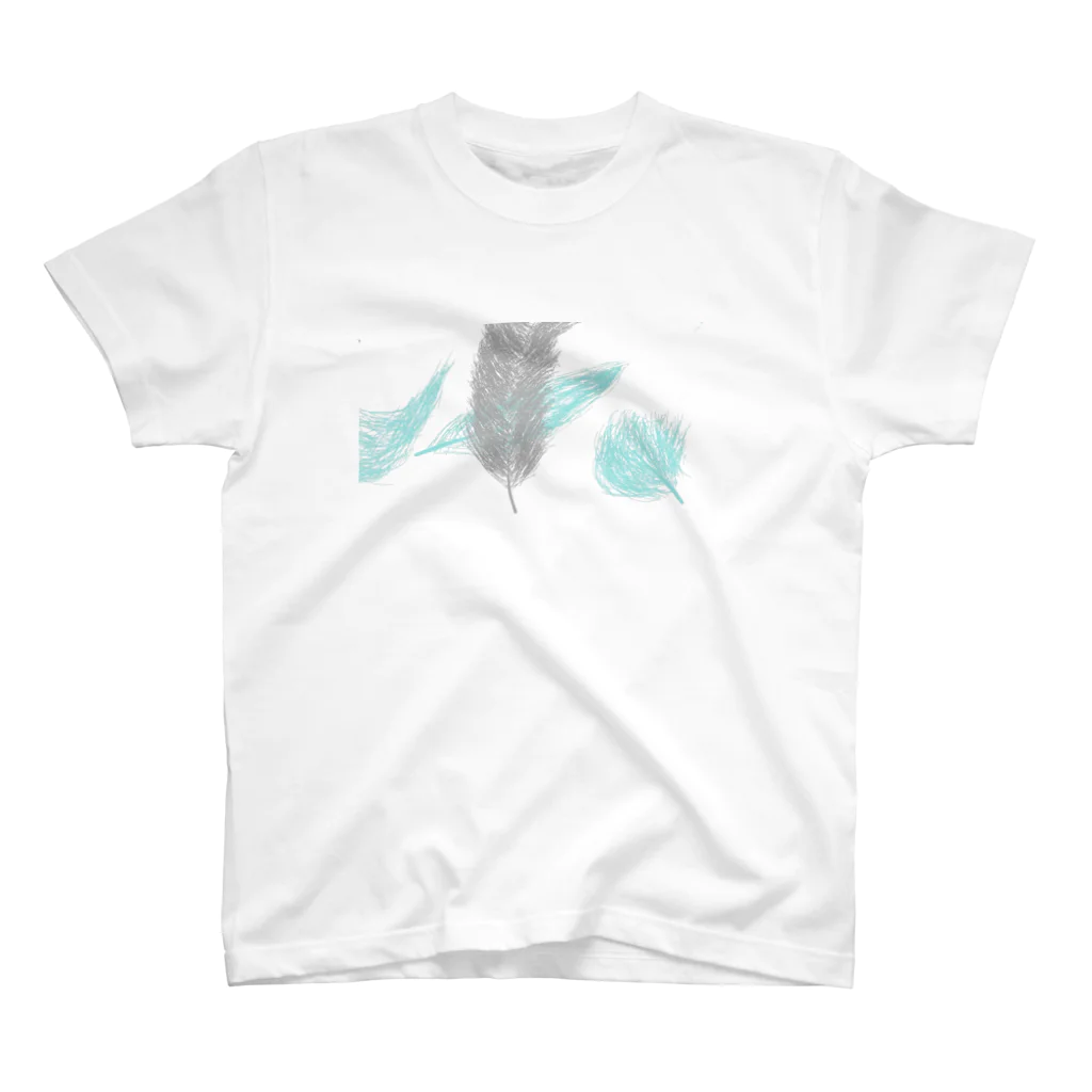 LunAのfalling feather Regular Fit T-Shirt