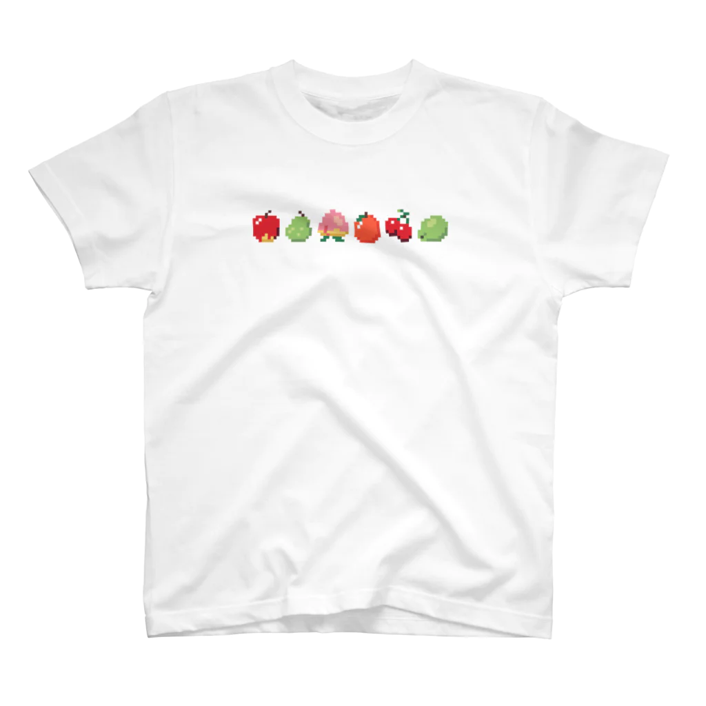 DOT DOT DOT by 宗のりこのドット絵フルーツ ヨコ Regular Fit T-Shirt