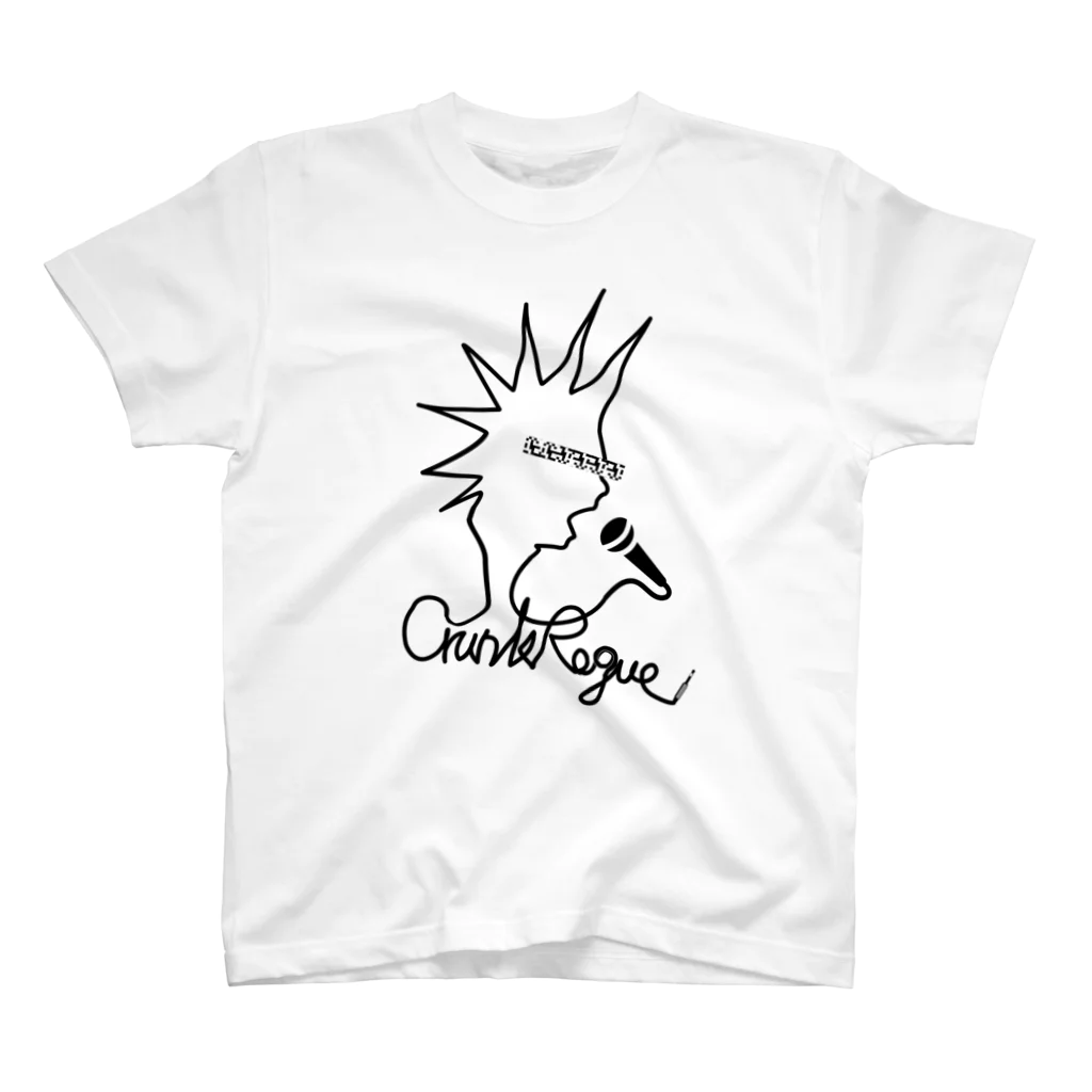 CrunkRogueのパンクス×マイクシールド Regular Fit T-Shirt