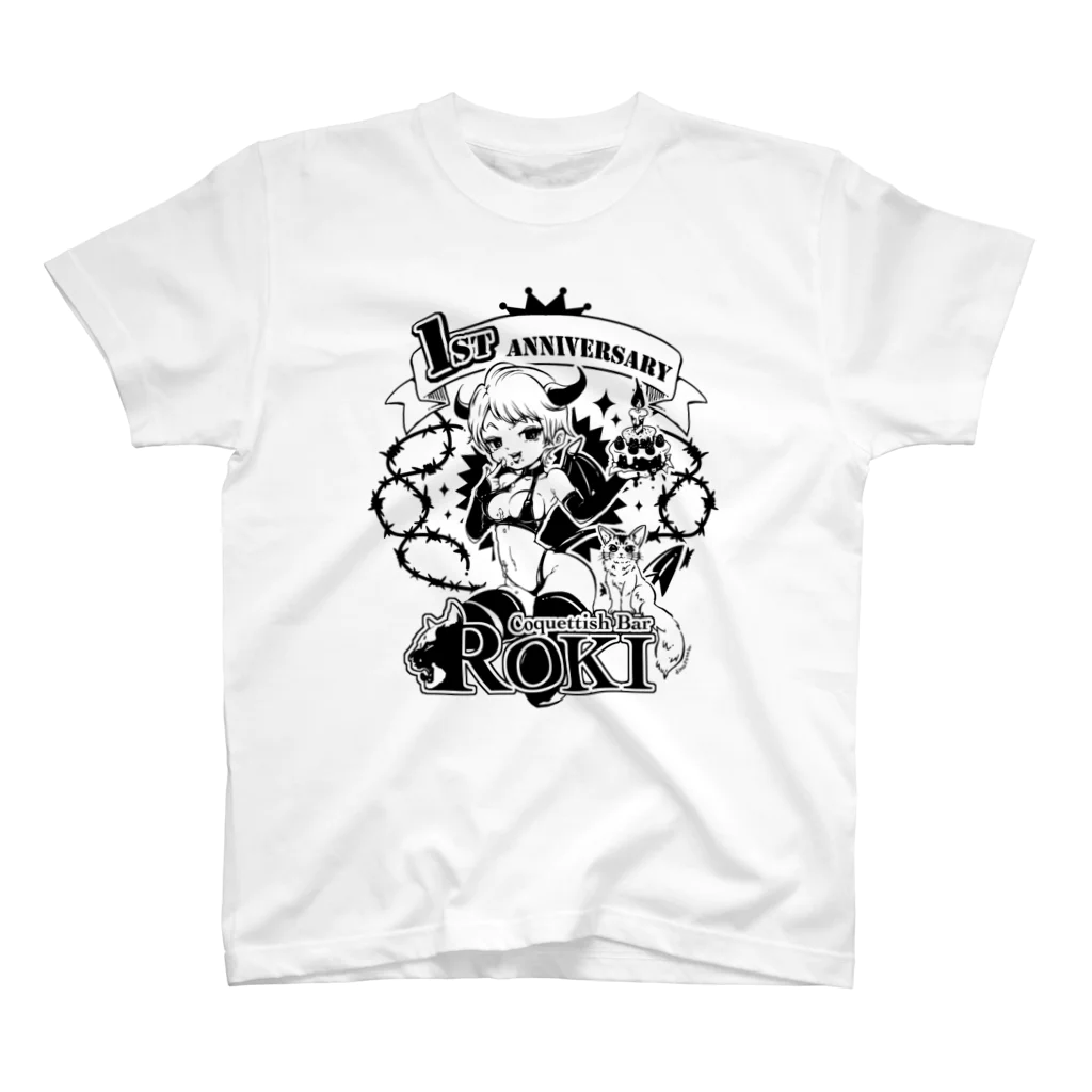 Coquettish bar ROKIのROKI1周年グッズ スタンダードTシャツ