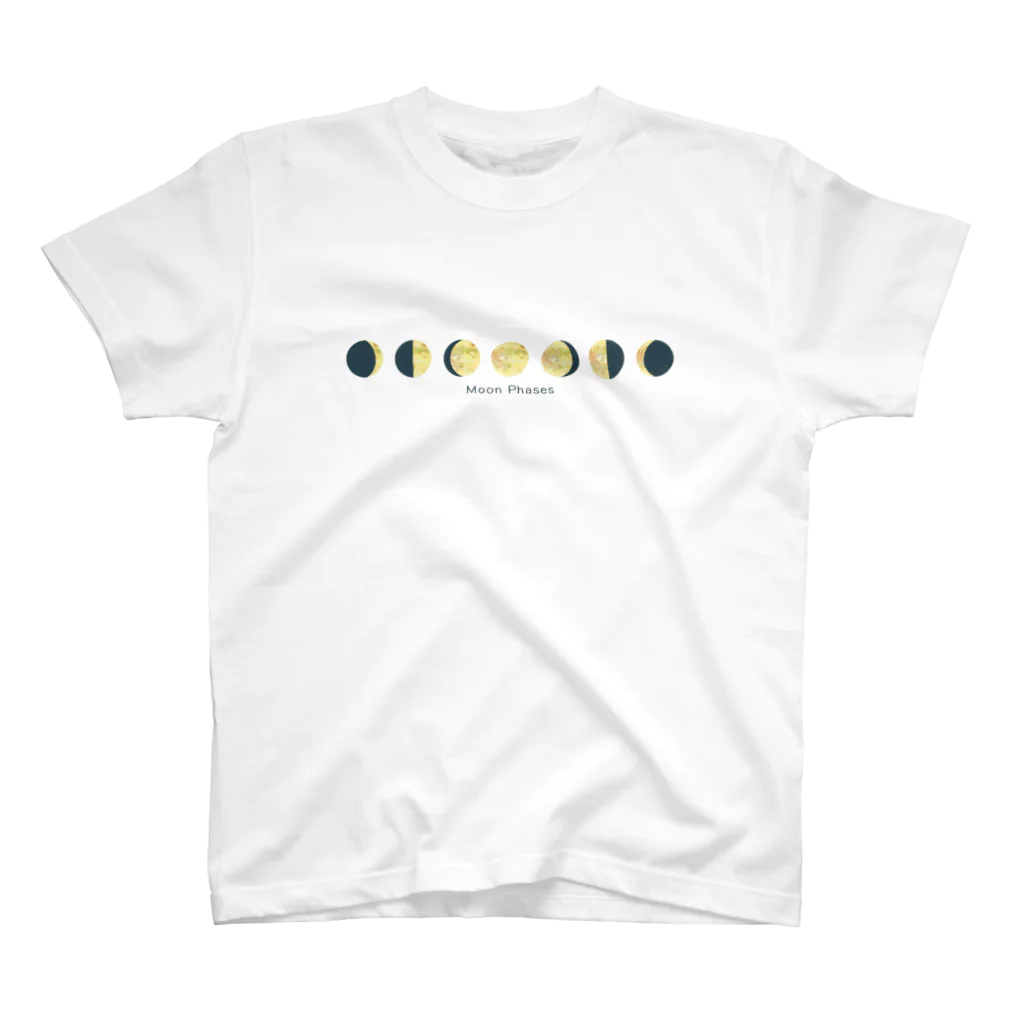 月の満ち欠け / ShikakuSankakuのスタンダードTシャツ通販 月の満ち欠け / ShikakuSankakuのスタンダードTシャツ通販