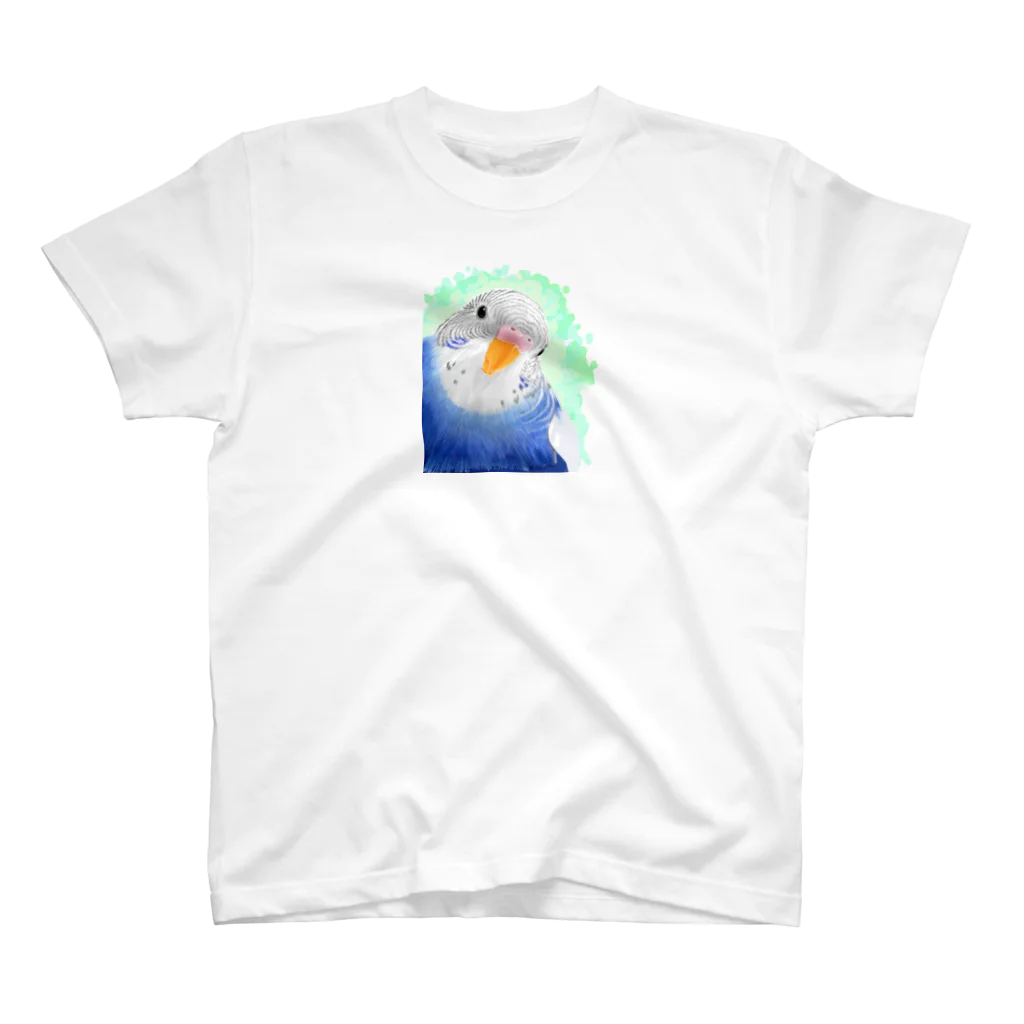 まめるりはことりのセキセイインコ　オパーリン大【まめるりはことり】 Regular Fit T-Shirt