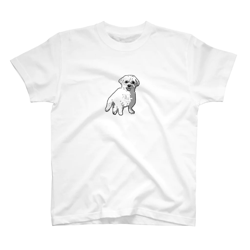 マルチーズ教のwhite white dog スタンダードTシャツ